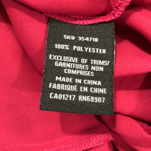 🎄 Le chateau pink shirt blouse  SZ L - Picture 7 of 7